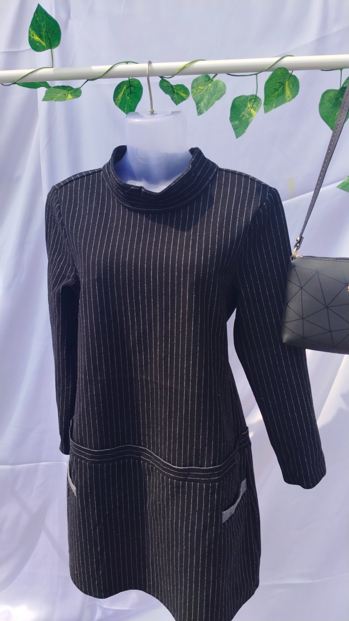 BOHO BLACK FULL SLEEVE BODYCON