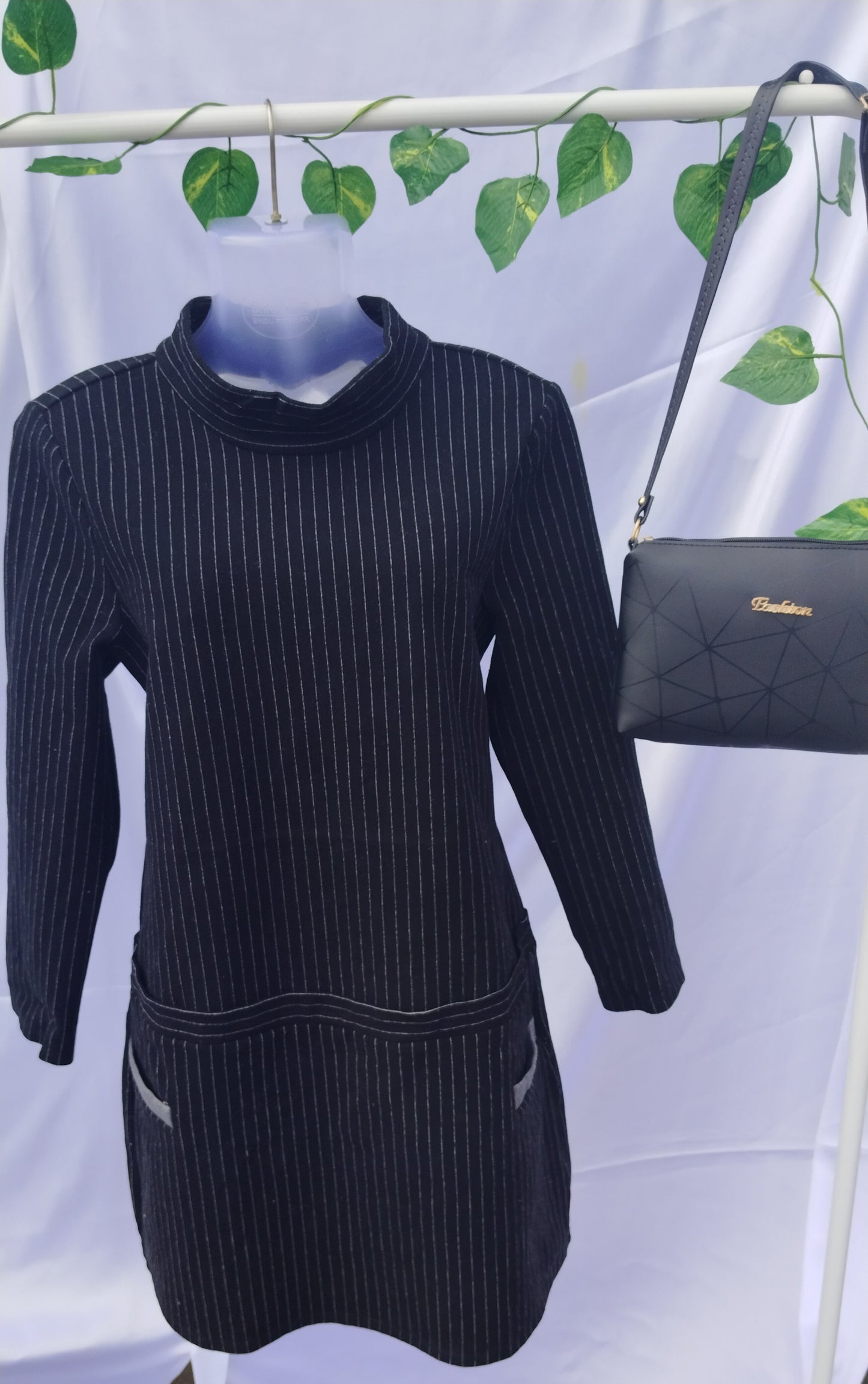 BOHO BLACK FULL SLEEVE BODYCON